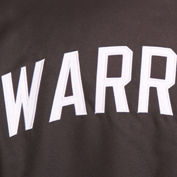 NBA Golden State Warriors JH Design Women's Poly Twill Logo Varsity Jacket - Picture 2 of 5